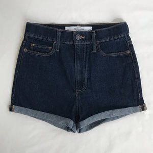 A&F High Rise Denim Shorts